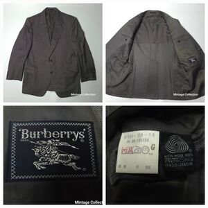 VINTAGE BURBERRYS TAILORED IN JAPAN 100% WOOL GRAY COAT 94-84165AB4 JP / 40T US